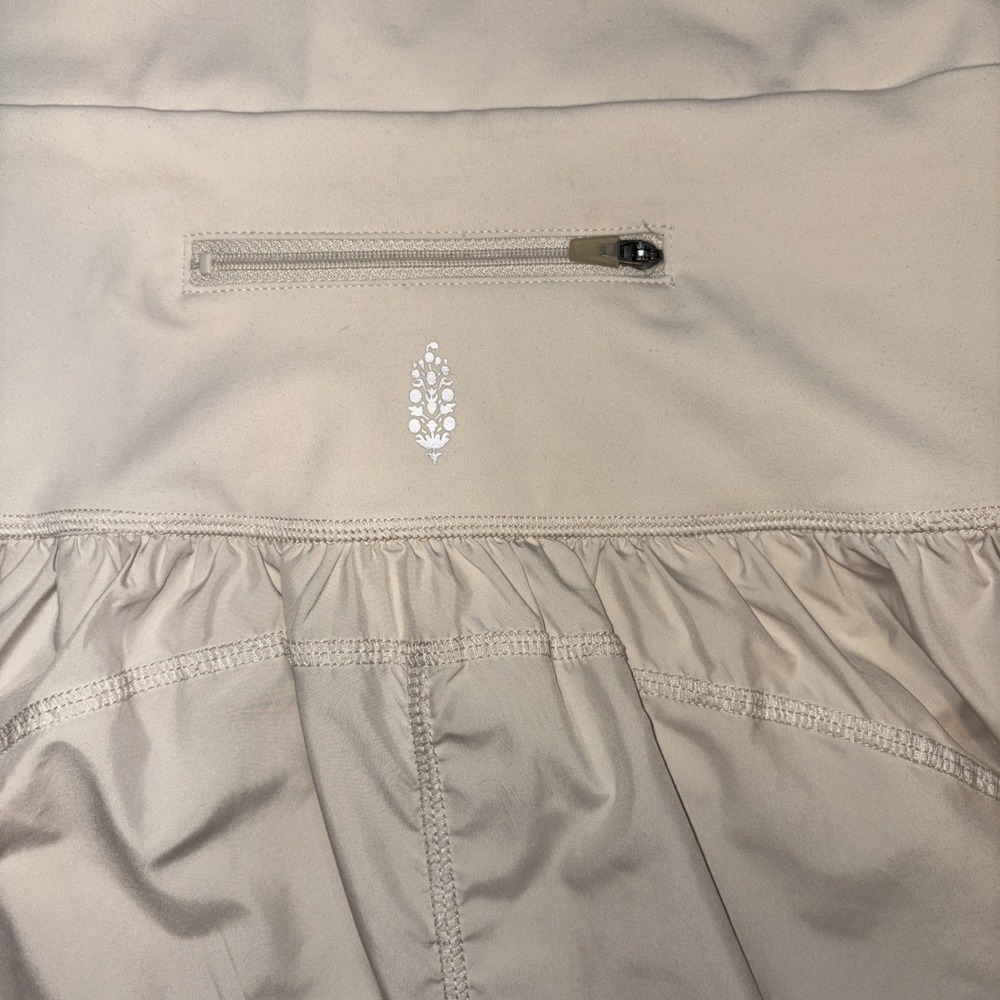 Free People x FP Movement Righteous Runsie Romper Athletic Work Out Taupe Small - Picture 6 of 8